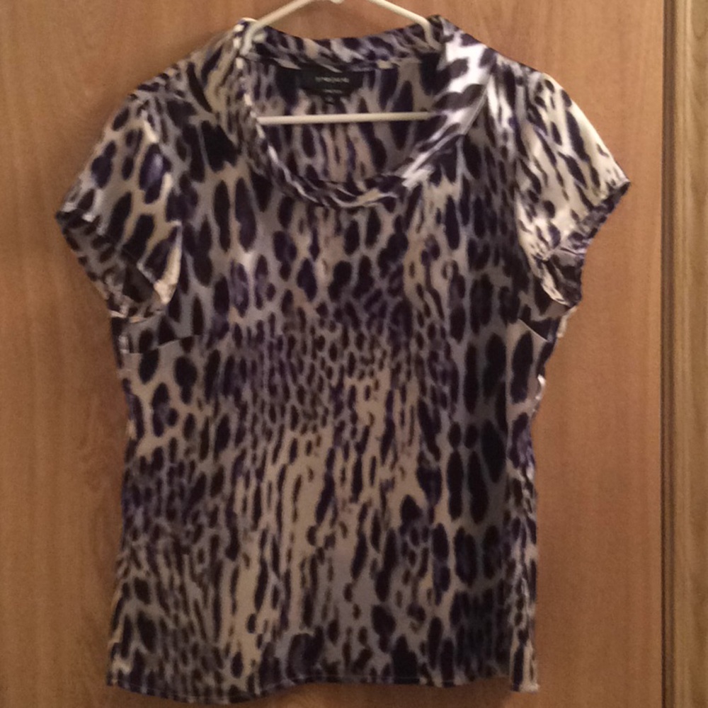 Purple animal print top